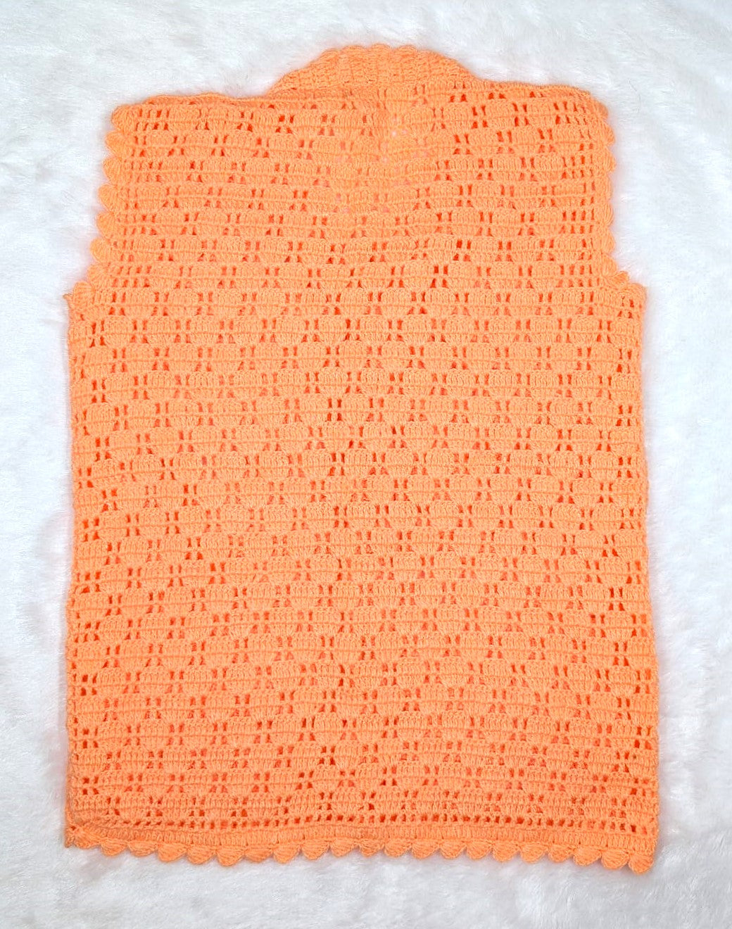 Handknitted Sleeveless Cardigan
