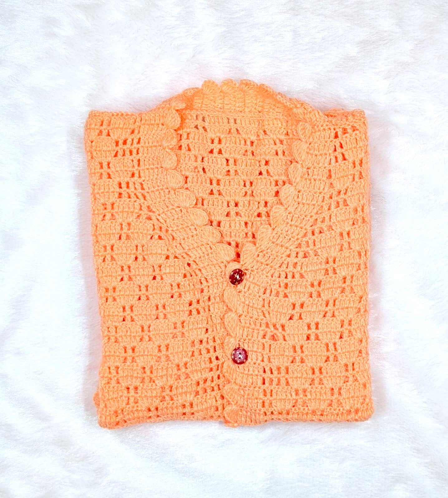 Handknitted Sleeveless Cardigan