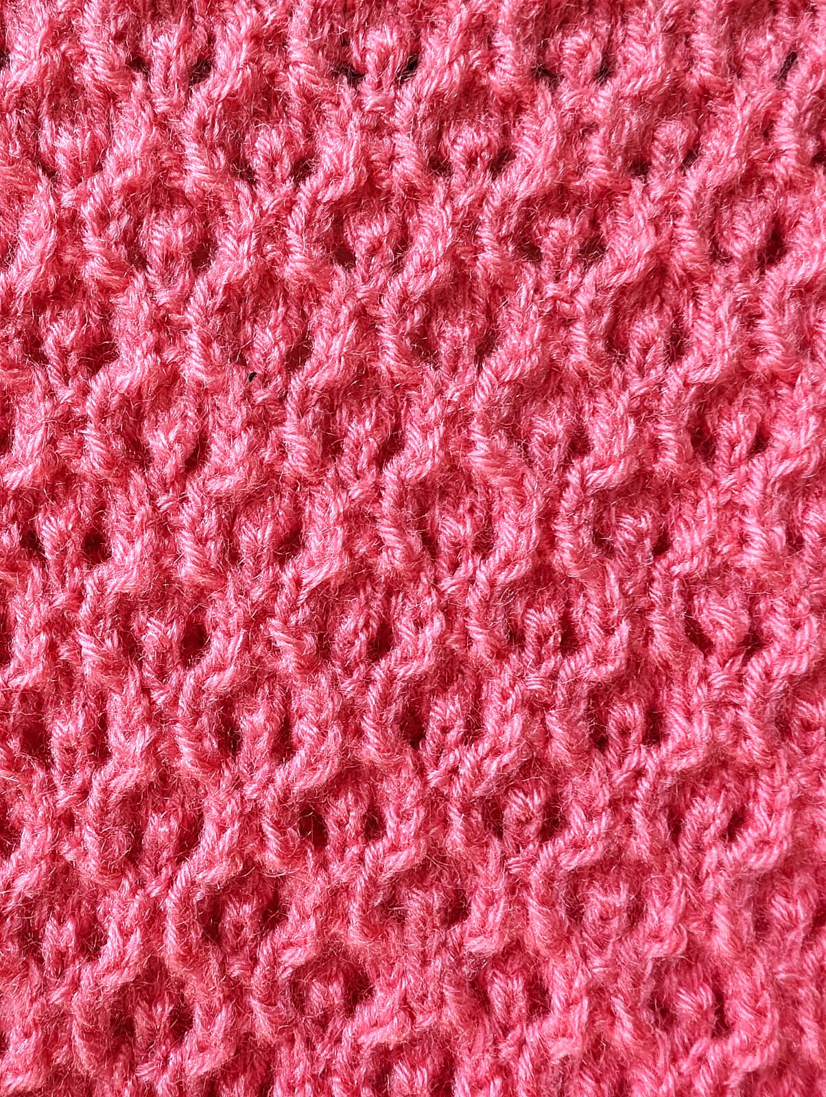 Vibrant Pink Cable Knit Sweater