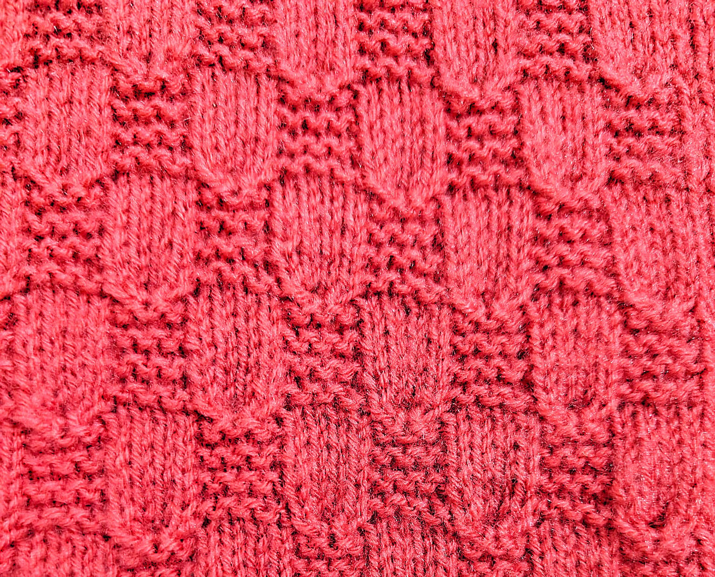 Ruby Red Button-Up Knit Cardigan