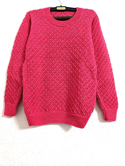 Bold Fuchsia Knit Sweater