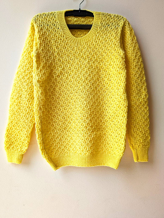 Sunny Yellow Knit Sweater