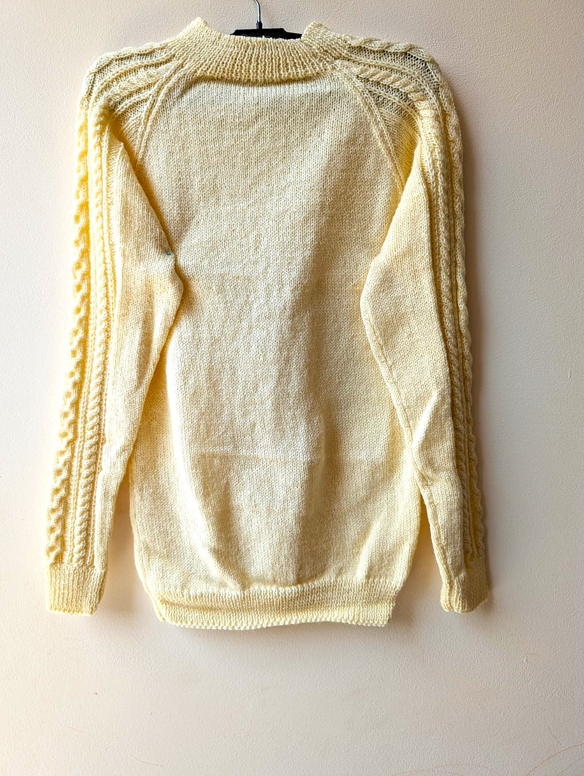 Cream Cable Knit Turtleneck Sweater