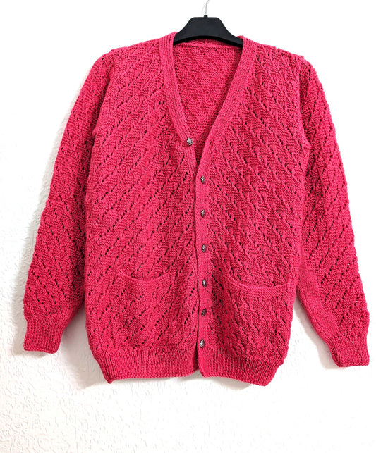 Sunkist Coral Knitted Cardigan